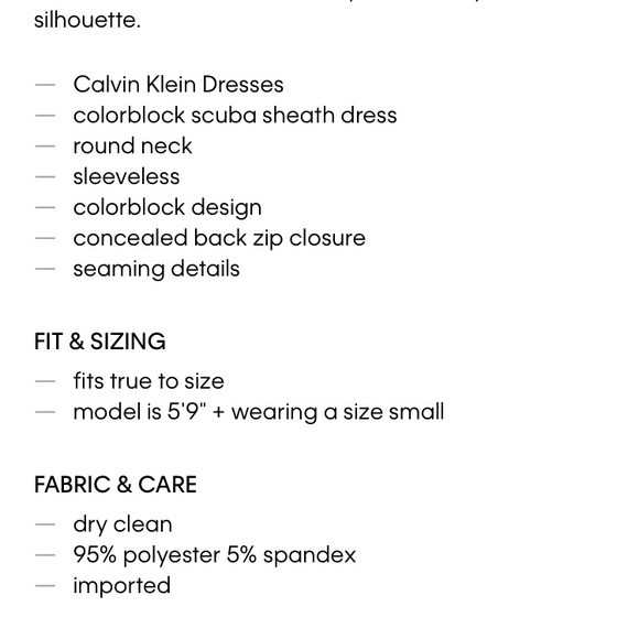 Calvin Klein Color block scuba stretch dress - Picture 2 of 8